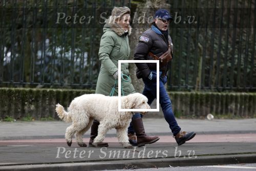 Amsterdam 11 januari 2021
Yvon Jaspers en haar hond met Marc Marie Huijbregts in het vondelpark.