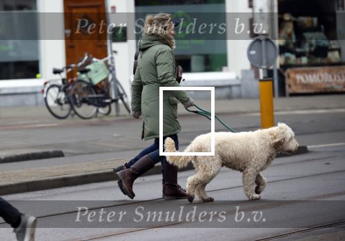 Amsterdam 11 januari 2021
Yvon Jaspers en haar hond met Marc Marie Huijbregts in het vondelpark.