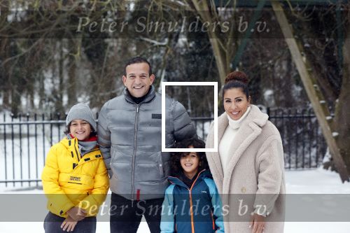 Abcoude 8 februari 2021
Najib Amhali met zijn vrouw Niama en hun zoons Noah en Novell in de sneeuw