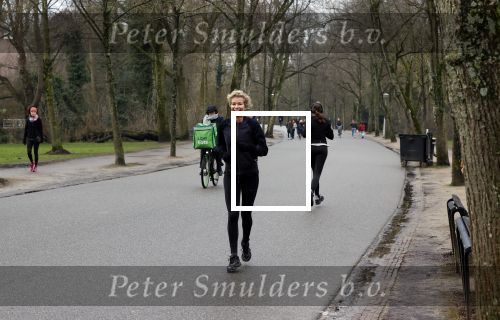 Amsterdam 5 februari 2021
Patricia Snel joggend in het vondelpark
