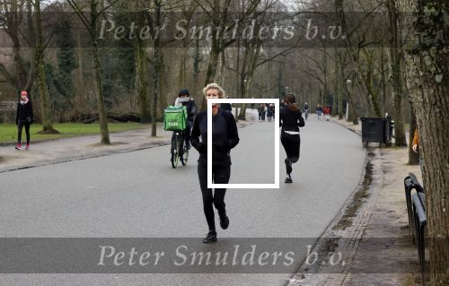 Amsterdam 5 februari 2021
Patricia Snel joggend in het vondelpark