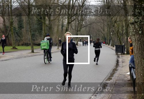 Amsterdam 5 februari 2021
Patricia Snel joggend in het vondelpark