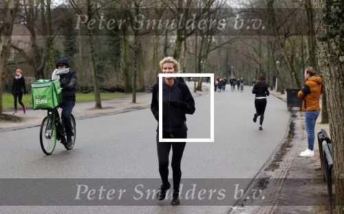 Amsterdam 5 februari 2021
Patricia Snel joggend in het vondelpark