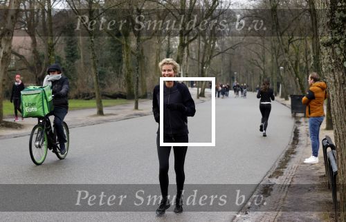 Amsterdam 5 februari 2021
Patricia Snel joggend in het vondelpark
