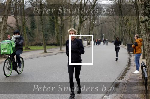 Amsterdam 5 februari 2021
Patricia Snel joggend in het vondelpark