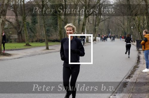 Amsterdam 5 februari 2021
Patricia Snel joggend in het vondelpark