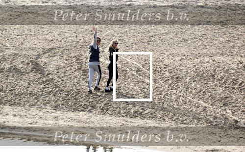 Schoorl 2 januari 2020Sonja Bakker en barry v Suijdam met hun hond op het strand.