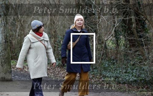 Amsterdam 16 februari 2021
Diverse BN ers in het vondelpark tijdens Corona. Tjitske Reidinga met een vriendin