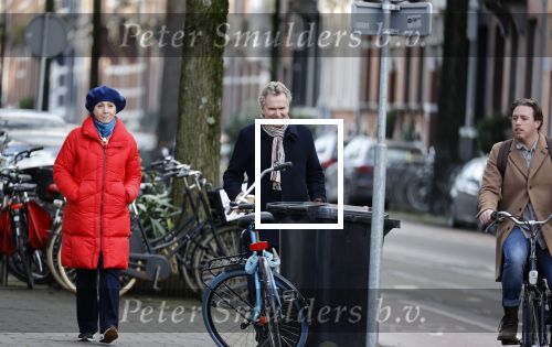Amsterdam 23 januari 2021
Janke Dekker en Tom Egbers wandelend door Amsterdam zuid.