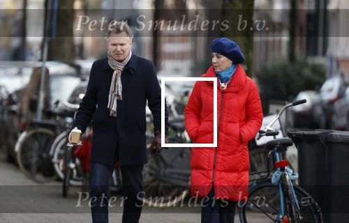 Amsterdam 23 januari 2021
Janke Dekker en Tom Egbers wandelend door Amsterdam zuid.