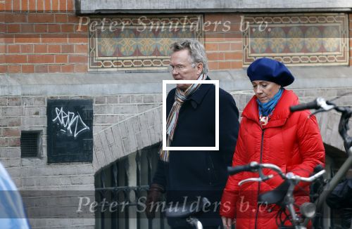 Amsterdam 23 januari 2021
Janke Dekker en Tom Egbers wandelend door Amsterdam zuid.