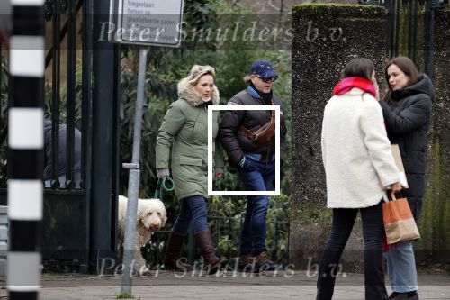Amsterdam 11 januari 2021
Yvon Jaspers en haar hond met Marc Marie Huijbregts in het vondelpark.