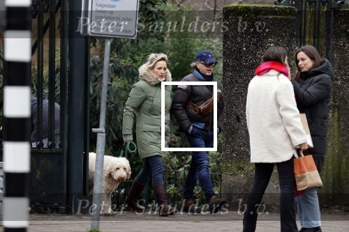 Amsterdam 11 januari 2021
Yvon Jaspers en haar hond met Marc Marie Huijbregts in het vondelpark.