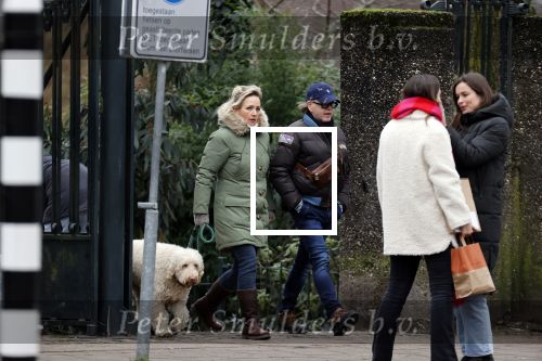 Amsterdam 11 januari 2021
Yvon Jaspers en haar hond met Marc Marie Huijbregts in het vondelpark.