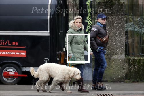 Amsterdam 11 januari 2021
Yvon Jaspers en haar hond met Marc Marie Huijbregts in het vondelpark.