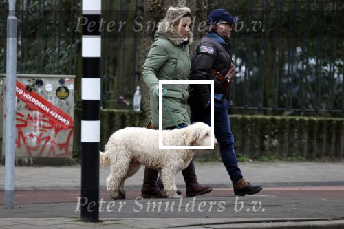 Amsterdam 11 januari 2021
Yvon Jaspers en haar hond met Marc Marie Huijbregts in het vondelpark.