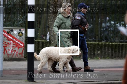 Amsterdam 11 januari 2021
Yvon Jaspers en haar hond met Marc Marie Huijbregts in het vondelpark.