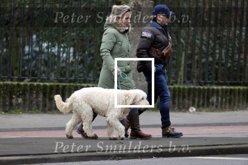 Amsterdam 11 januari 2021
Yvon Jaspers en haar hond met Marc Marie Huijbregts in het vondelpark.