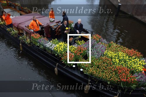 Amsterdam 15 januari 2021
Andre v Duin doopt zijn tulp in de westertoren en gaat daarna op een grote boot tulpen uitdelen op de grachten van Amsterdam.
