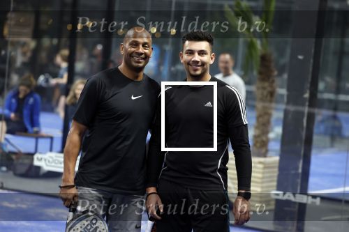 Amsterdam 12 februari 2022
Opening Plaza Padel in Amsterdam west . Aanwezig oa Ronald de Boer Jan Joost v Gangelen Kenneth Perez John v Lottum en Aron Winter. Aron kwam met zijn zoon
