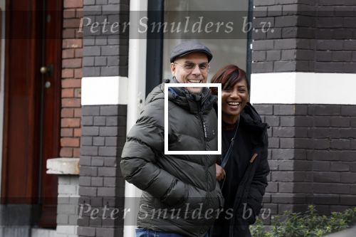 Amsterdam 10 februari 2022
Edsilia Rombley met haar man Tjeerd Oosterhuis in  Amsterdam zuid.