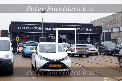 Amsterdam 25 januari 2022
GGD Paviljoen Amsterdam Zuis Oost waarmensen kunnen testen en vaccineren voor Corona / Covid