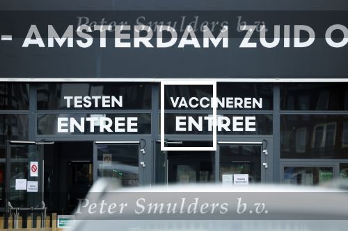 Amsterdam 25 januari 2022
GGD Paviljoen Amsterdam Zuis Oost waarmensen kunnen testen en vaccineren voor Corona / Covid