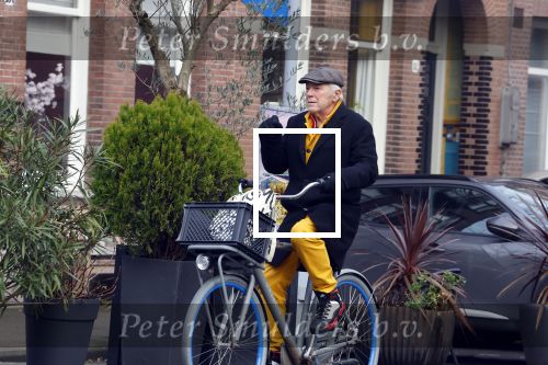 Amsterdam 12 januari 2022
Hans Dagelet op de fiets in Amsterdam zuid.