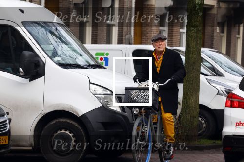 Amsterdam 12 januari 2022
Hans Dagelet op de fiets in Amsterdam zuid.