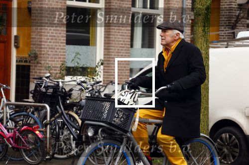 Amsterdam 12 januari 2022
Hans Dagelet op de fiets in Amsterdam zuid.