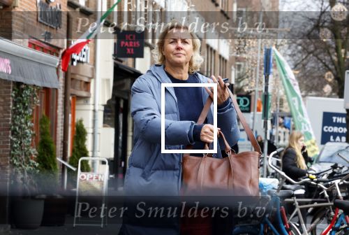 Amsterdam 21 januari 2022
Irene Moors in Amsterdam zuid.