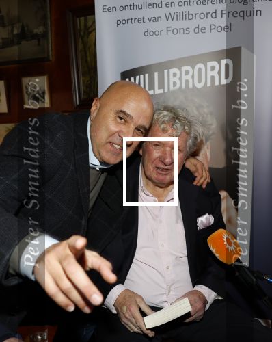 Laren 7 februari 2022
Boekpresentatie van Willibrord Frequin in het bonte paard. Rene v d Gijp reikte het eerste exemplaar uit . Fons de Poel is de schrijver. Willibrord en John v d Heuvel