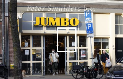 Amsterdam 13 februari 2022
Jumbo supermarkt op de westerstraat waar Glennis Grace en haar zoon gevochten hebben .