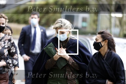 Amsterdam 16 februari 2022
Koningin Maxima arriveert bij het ABN AMRO bank kantoor op de zuidas voor bijeenkomst inclusive banking.