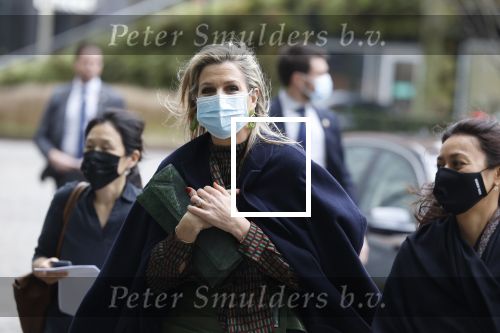 Amsterdam 16 februari 2022
Koningin Maxima arriveert bij het ABN AMRO bank kantoor op de zuidas voor bijeenkomst inclusive banking.