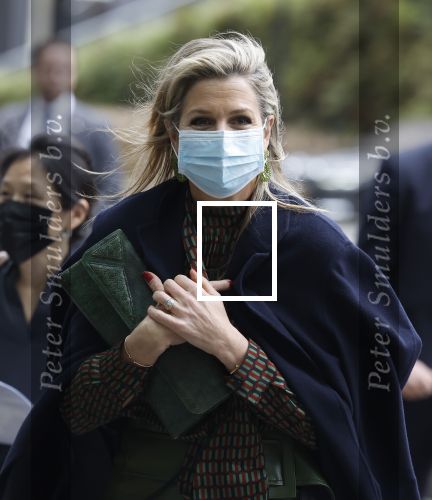 Amsterdam 16 februari 2022
Koningin Maxima arriveert bij het ABN AMRO bank kantoor op de zuidas voor bijeenkomst inclusive banking.