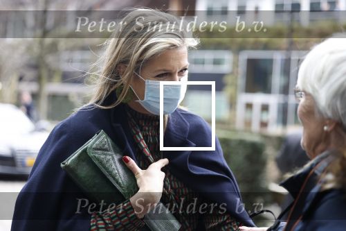 Amsterdam 16 februari 2022
Koningin Maxima arriveert bij het ABN AMRO bank kantoor op de zuidas voor bijeenkomst inclusive banking.