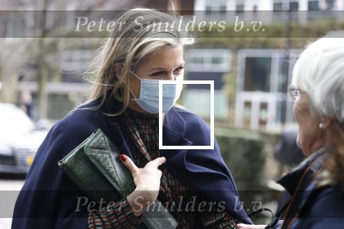 Amsterdam 16 februari 2022
Koningin Maxima arriveert bij het ABN AMRO bank kantoor op de zuidas voor bijeenkomst inclusive banking.