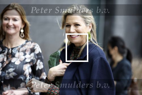 Amsterdam 16 februari 2022
Koningin Maxima arriveert bij het ABN AMRO bank kantoor op de zuidas voor bijeenkomst inclusive banking.