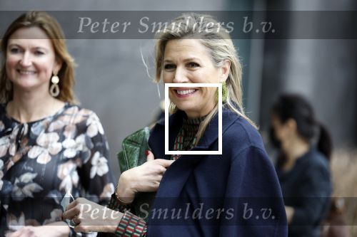 Amsterdam 16 februari 2022
Koningin Maxima arriveert bij het ABN AMRO bank kantoor op de zuidas voor bijeenkomst inclusive banking.