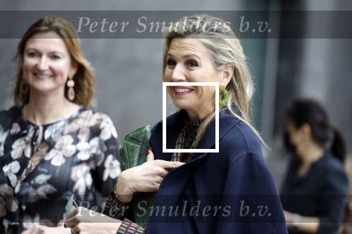 Amsterdam 16 februari 2022
Koningin Maxima arriveert bij het ABN AMRO bank kantoor op de zuidas voor bijeenkomst inclusive banking.