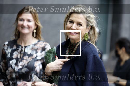 Amsterdam 16 februari 2022
Koningin Maxima arriveert bij het ABN AMRO bank kantoor op de zuidas voor bijeenkomst inclusive banking.