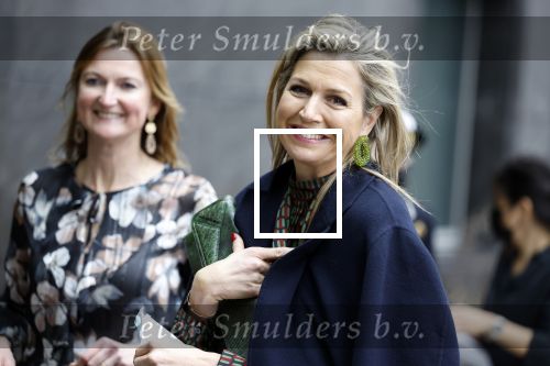 Amsterdam 16 februari 2022
Koningin Maxima arriveert bij het ABN AMRO bank kantoor op de zuidas voor bijeenkomst inclusive banking.