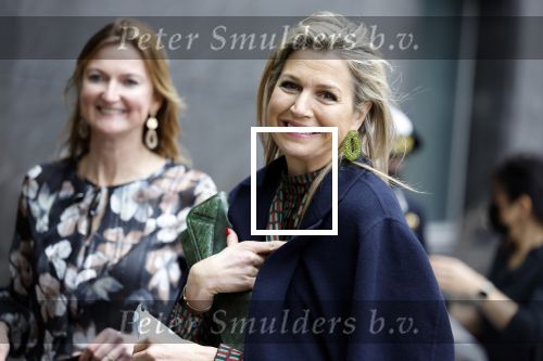 Amsterdam 16 februari 2022
Koningin Maxima arriveert bij het ABN AMRO bank kantoor op de zuidas voor bijeenkomst inclusive banking.