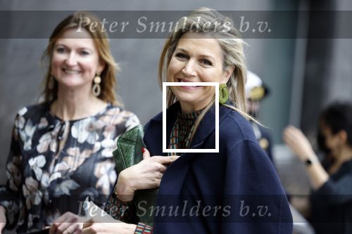 Amsterdam 16 februari 2022
Koningin Maxima arriveert bij het ABN AMRO bank kantoor op de zuidas voor bijeenkomst inclusive banking.