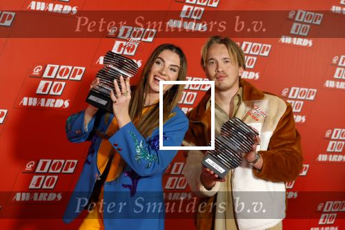 Hilversum 10 januari 2022
Q music awards in studio 21 op het mediapark in Hilversum. Snelle ( Lars Bos) en maan ( Steenwinkel)