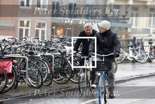 Amsterdam 19 januari 2022
Michiel Romeijn op de fiets in het centrum van Amsterdam.