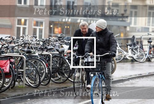 Amsterdam 19 januari 2022
Michiel Romeijn op de fiets in het centrum van Amsterdam.