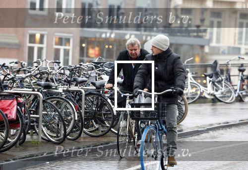 Amsterdam 19 januari 2022
Michiel Romeijn op de fiets in het centrum van Amsterdam.