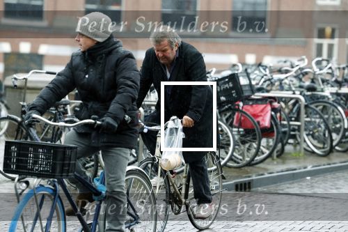 Amsterdam 19 januari 2022
Michiel Romeijn op de fiets in het centrum van Amsterdam.